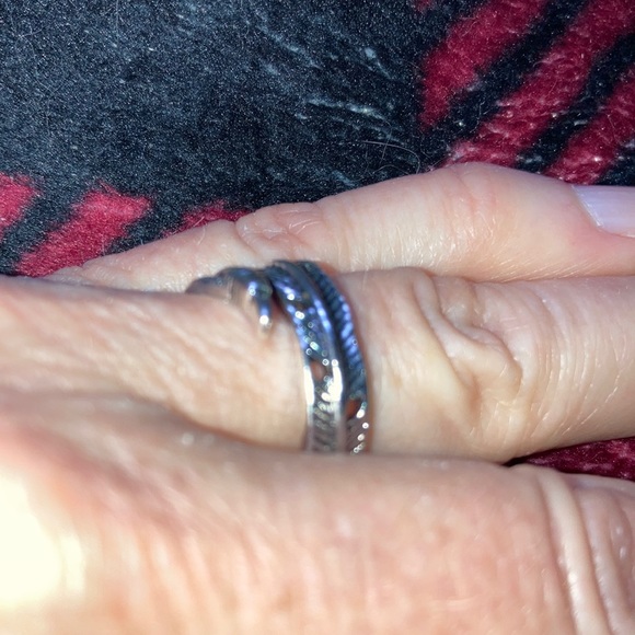 Vintage-Style Punk Filigree Wrap Around Leaf Silver Alloy Adjustable Ring H231 - Picture 4 of 16